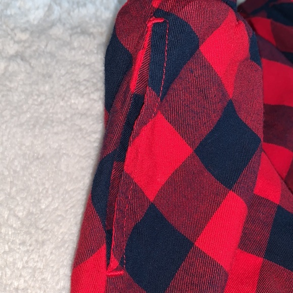 Gap Girls Red Blue Cotton Flannel Skirt 5 EUC Lined - Picture 11 of 11